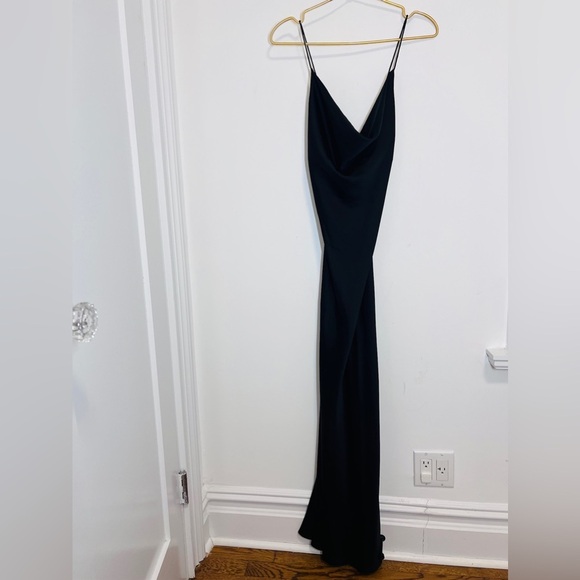 Jay Godfrey Draped Satin Slip maxi dress - Picture 4 of 9